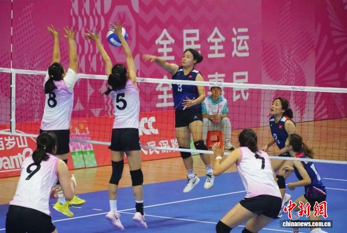 十五运会群众气排球决赛在江门台山开赛